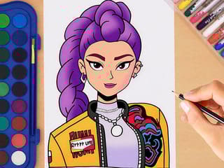 Coloring Book: Kpop Rumi