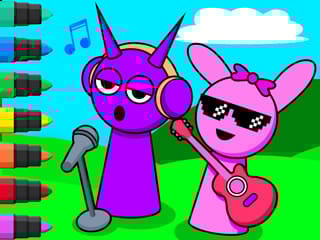 Coloring Book: Sprunki Music Live