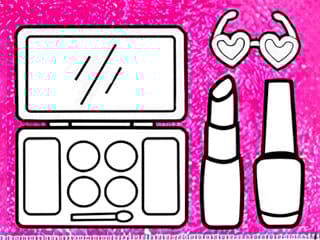 Glitter Beauty Coloring And Drawing