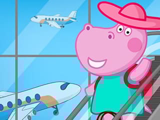 Hippo Family Airport Adventure