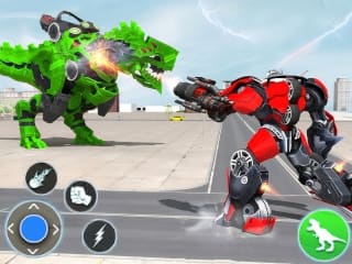 Jurassic Dinosaur Mech Battle