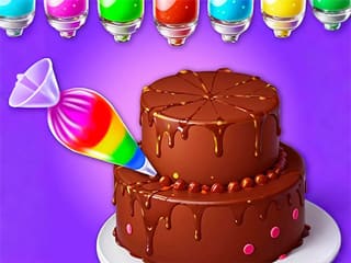 Rainbow Glitter Birthday Cakes
